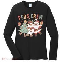 Retro Peds Crew Christmas Pediatric Nurse Nursing Group Women's Long Sleeve Shirt thumb 0