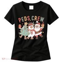 Retro Peds Crew Christmas Pediatric Nurse Nursing Group Women's T-Shirt thumb 0