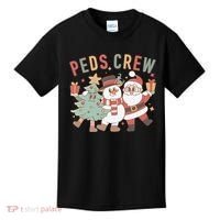 Retro Peds Crew Christmas Pediatric Nurse Nursing Group Kids T-Shirt thumb 0