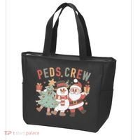 Retro Peds Crew Christmas Pediatric Nurse Nursing Group Tote Bag thumb 3