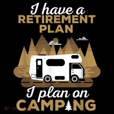 Retirement Plan Camping Retired Camping Outfit Camper Stripe Pom Pom Beanie