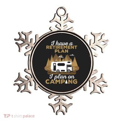 Retirement Plan Camping Retired Camping Outfit Camper Ornament