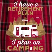 Retirement Plan Camping Retired Camping Outfit Camper Men's Flannel Plaid Pajama Pants thumb 2