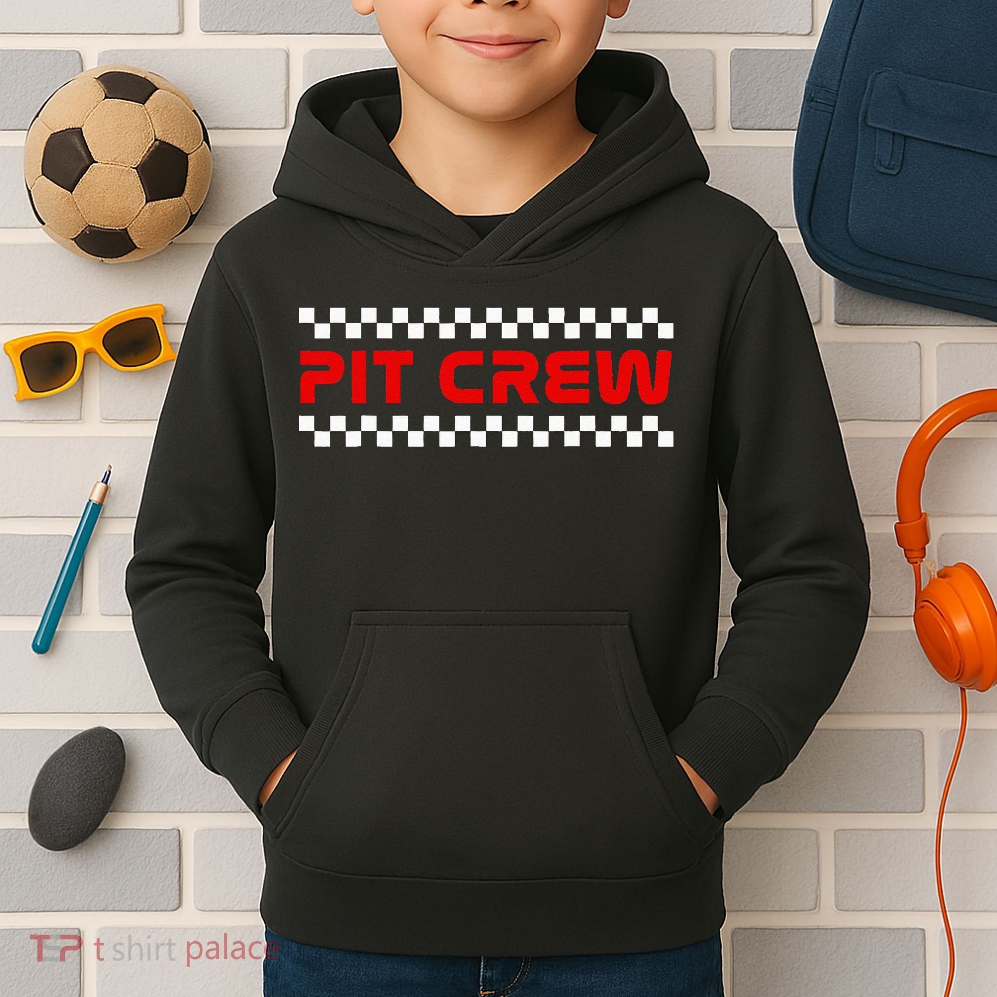 Racing Pit Crew Kids Hoodie