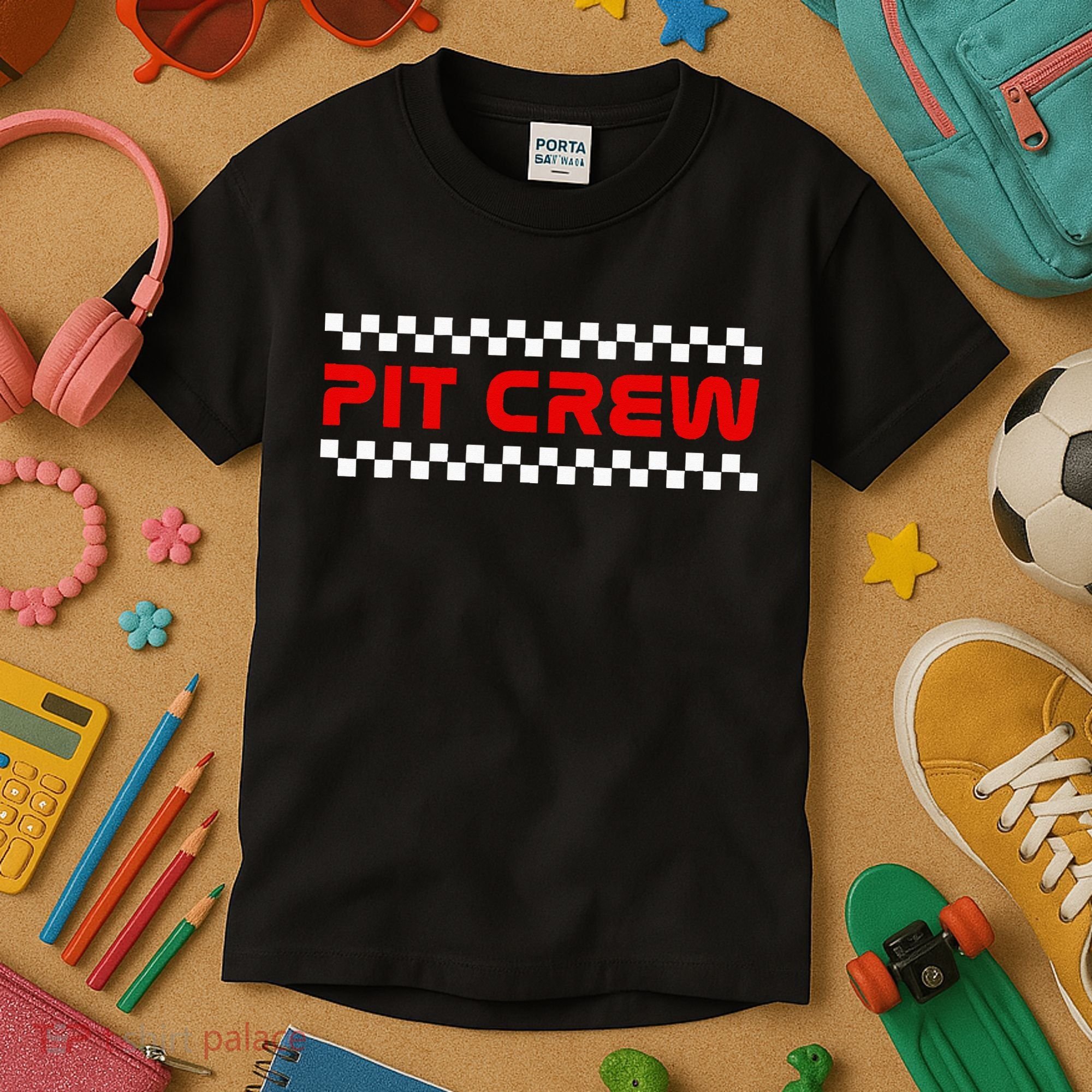 Racing Pit Crew Kids T-Shirt