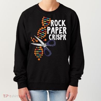 Rock Paper Crispr DNA Biologist Genetic Engineering Science Women's Sweatshirt