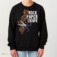 Rock Paper Crispr DNA Biologist Genetic Engineering Science Women's Sweatshirt thumb 0