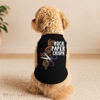 Rock Paper Crispr DNA Biologist Genetic Engineering Science Doggie Tank thumb 2