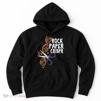 Rock Paper Crispr DNA Biologist Genetic Engineering Science Hoodie