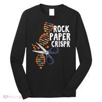 Rock Paper Crispr DNA Biologist Genetic Engineering Science Long Sleeve Shirt thumb 0