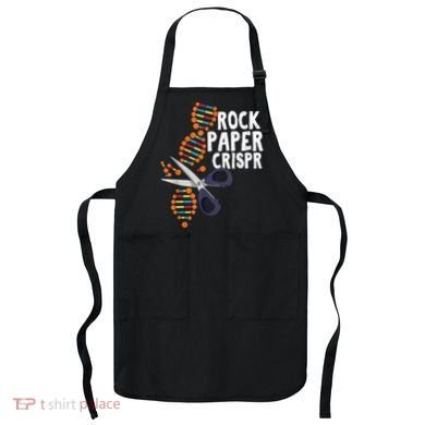 Rock Paper Crispr DNA Biologist Genetic Engineering Science Apron