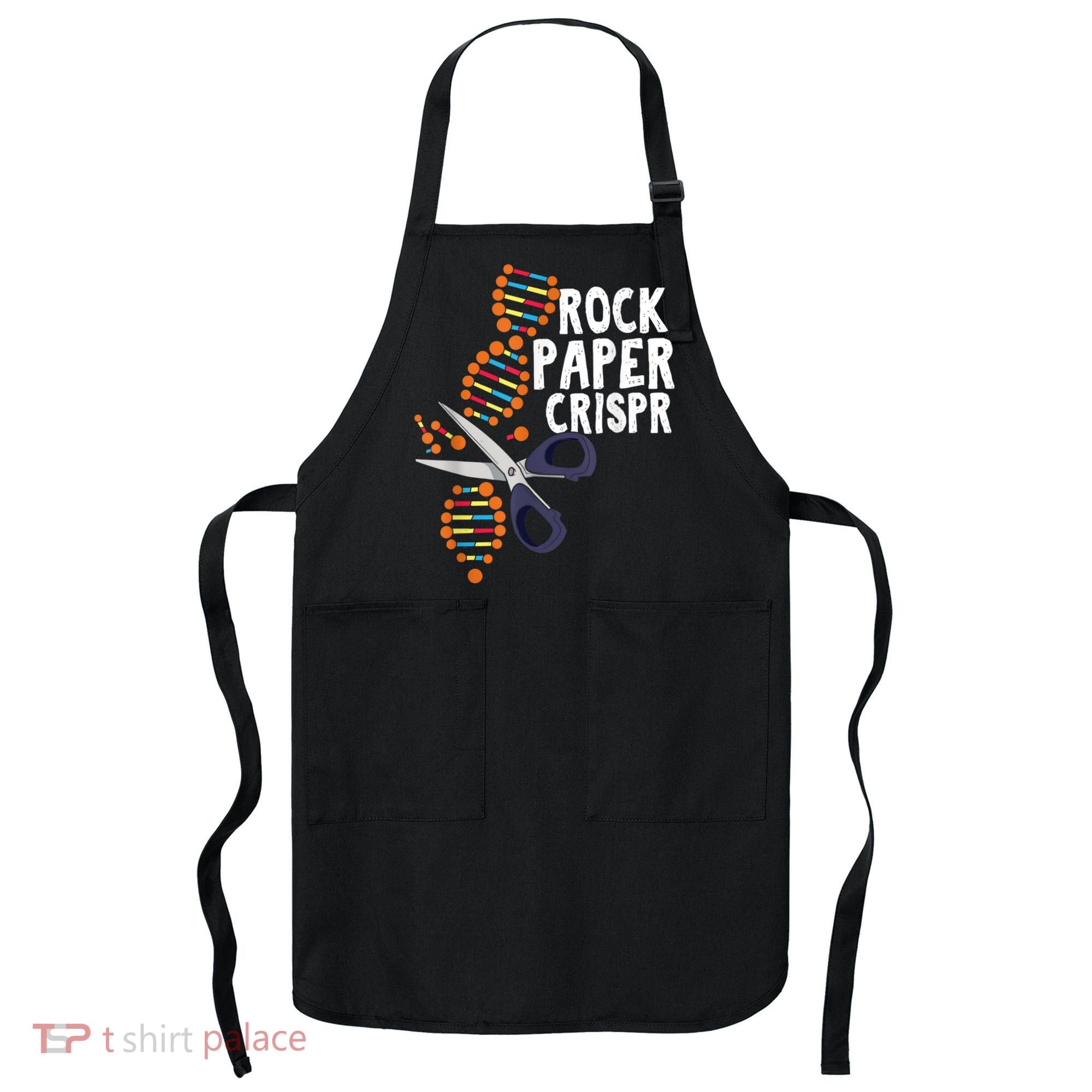 Rock Paper Crispr DNA Biologist Genetic Engineering Science Apron