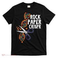 Rock Paper Crispr DNA Biologist Genetic Engineering Science T-Shirt thumb 0