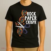 Rock Paper Crispr DNA Biologist Genetic Engineering Science T-Shirt thumb 3