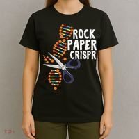 Rock Paper Crispr DNA Biologist Genetic Engineering Science T-Shirt thumb 4