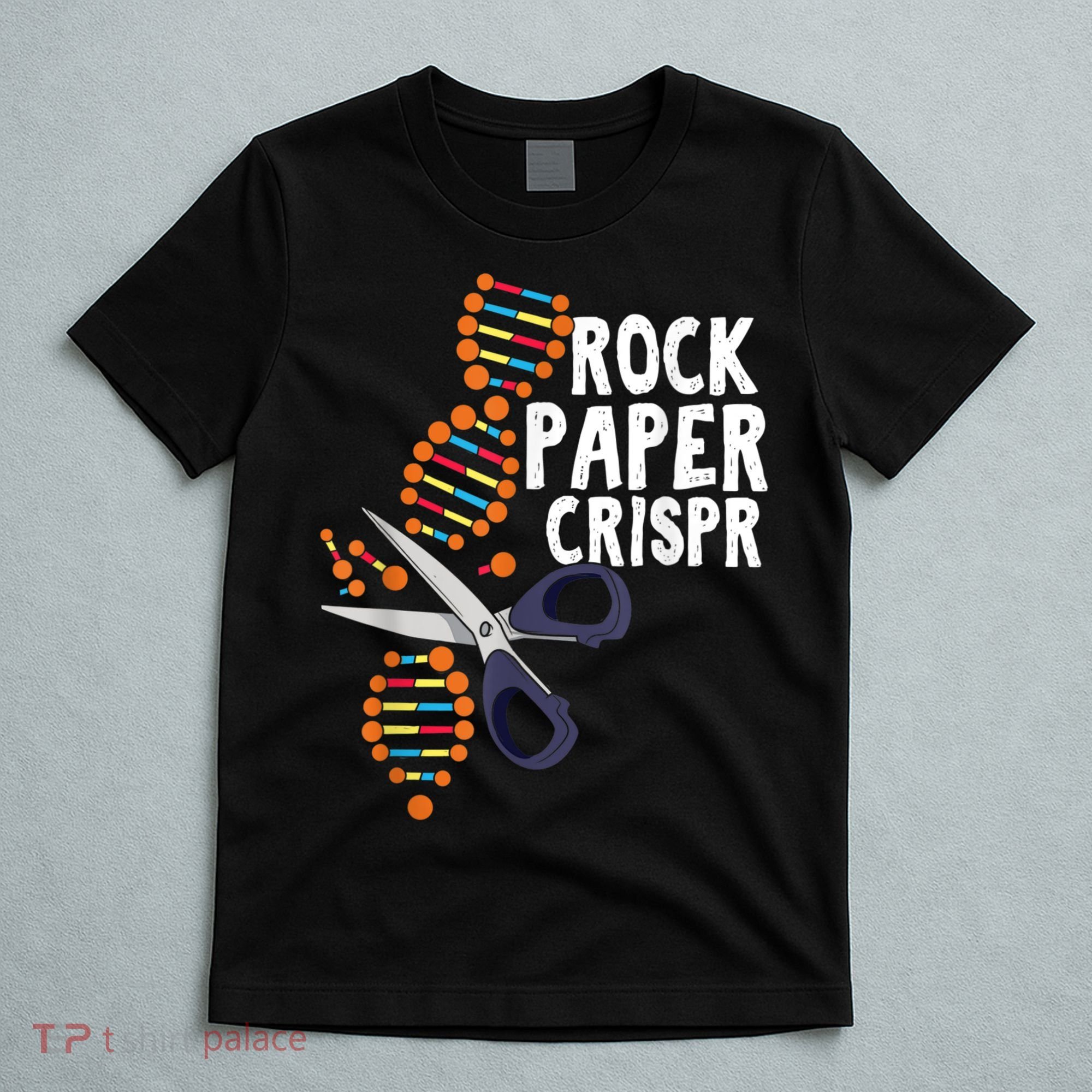 Rock Paper Crispr DNA Biologist Genetic Engineering Science T-Shirt
