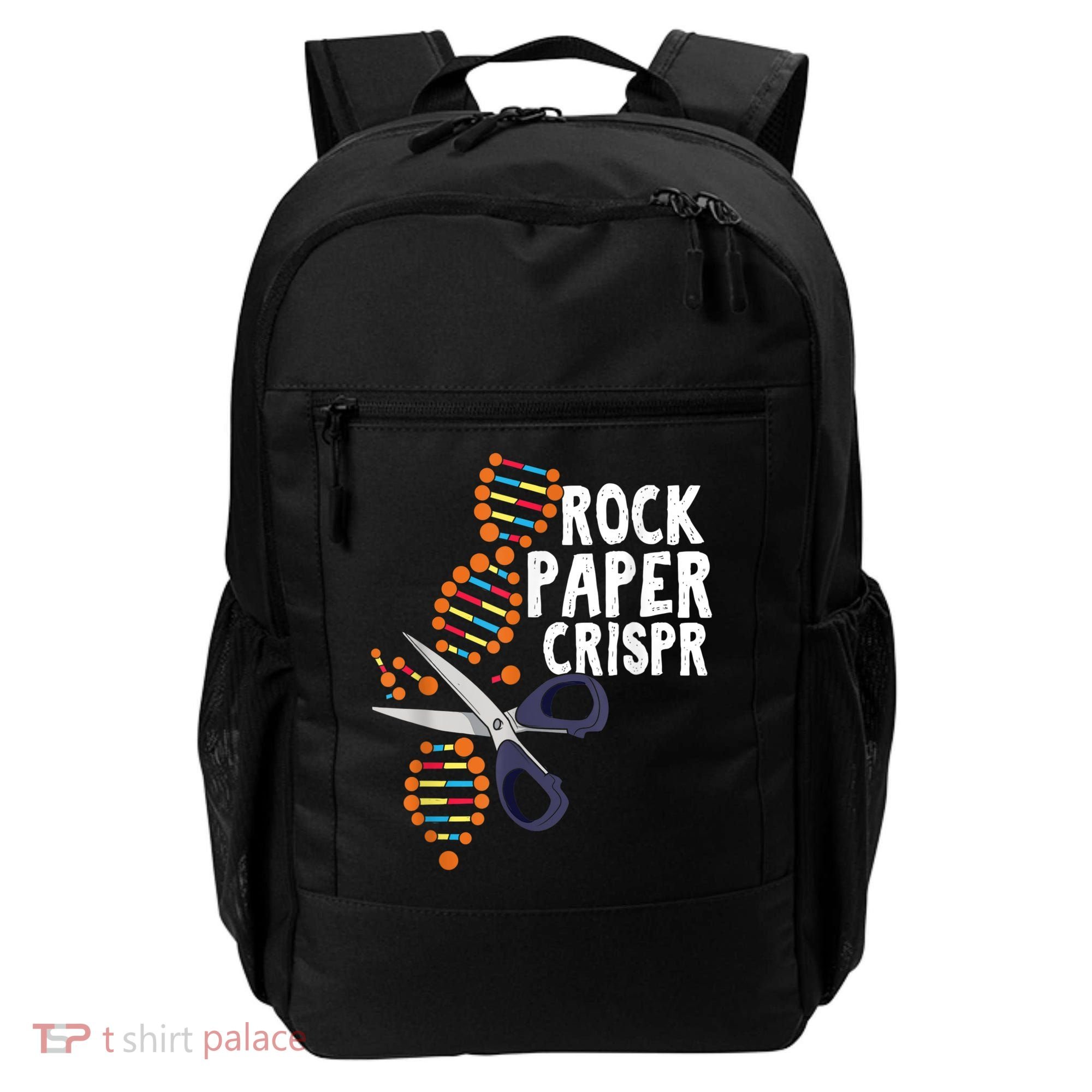 Rock Paper Crispr DNA Biologist Genetic Engineering Science Backpack