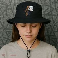Rock Paper Crispr DNA Biologist Genetic Engineering Science Bucket Hat thumb 3