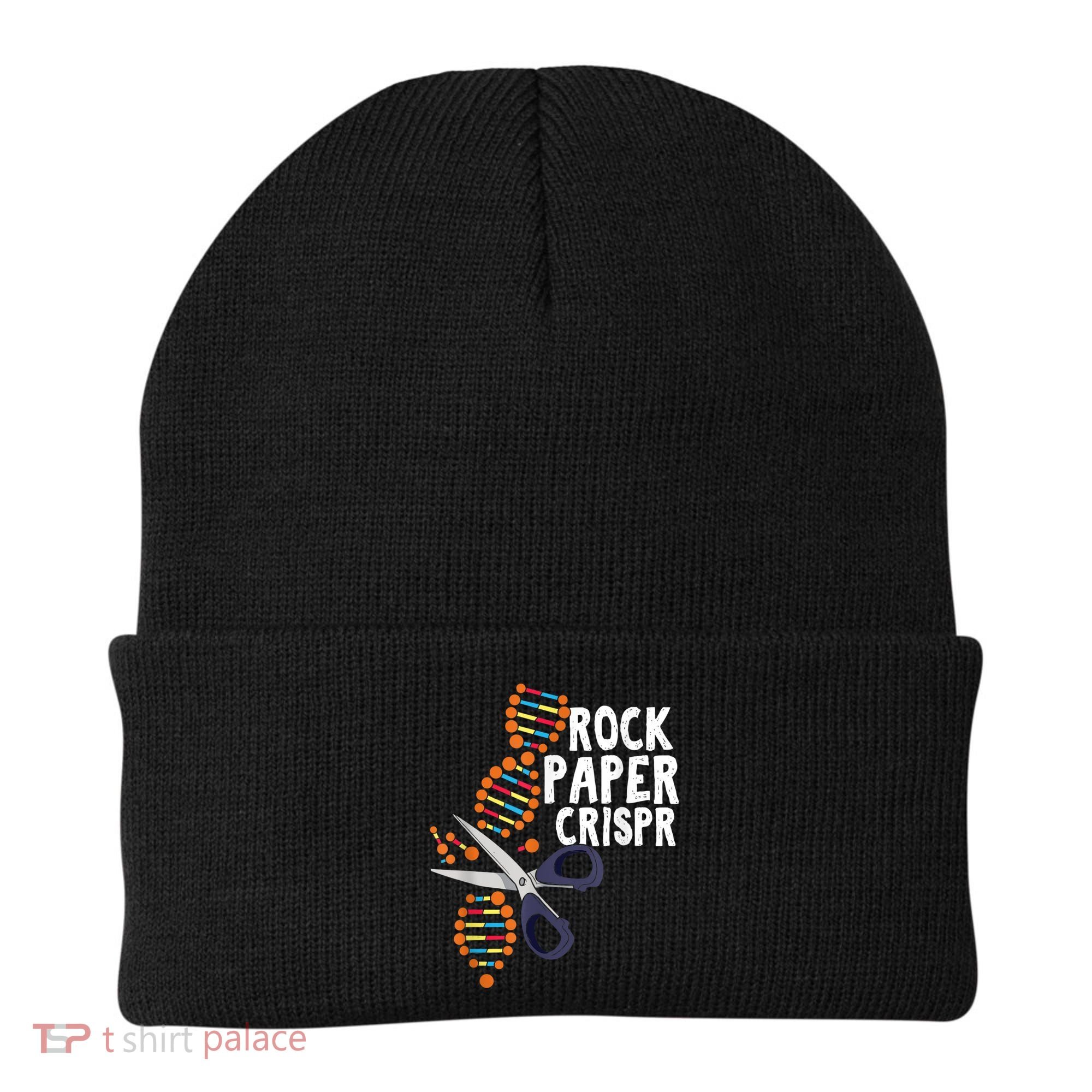 Rock Paper Crispr DNA Biologist Genetic Engineering Science Beanie
