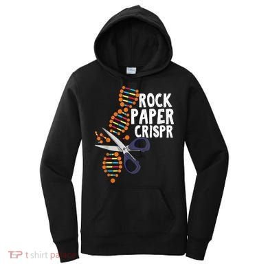 Rock Paper Crispr DNA Biologist Genetic Engineering Science Women's Hoodie