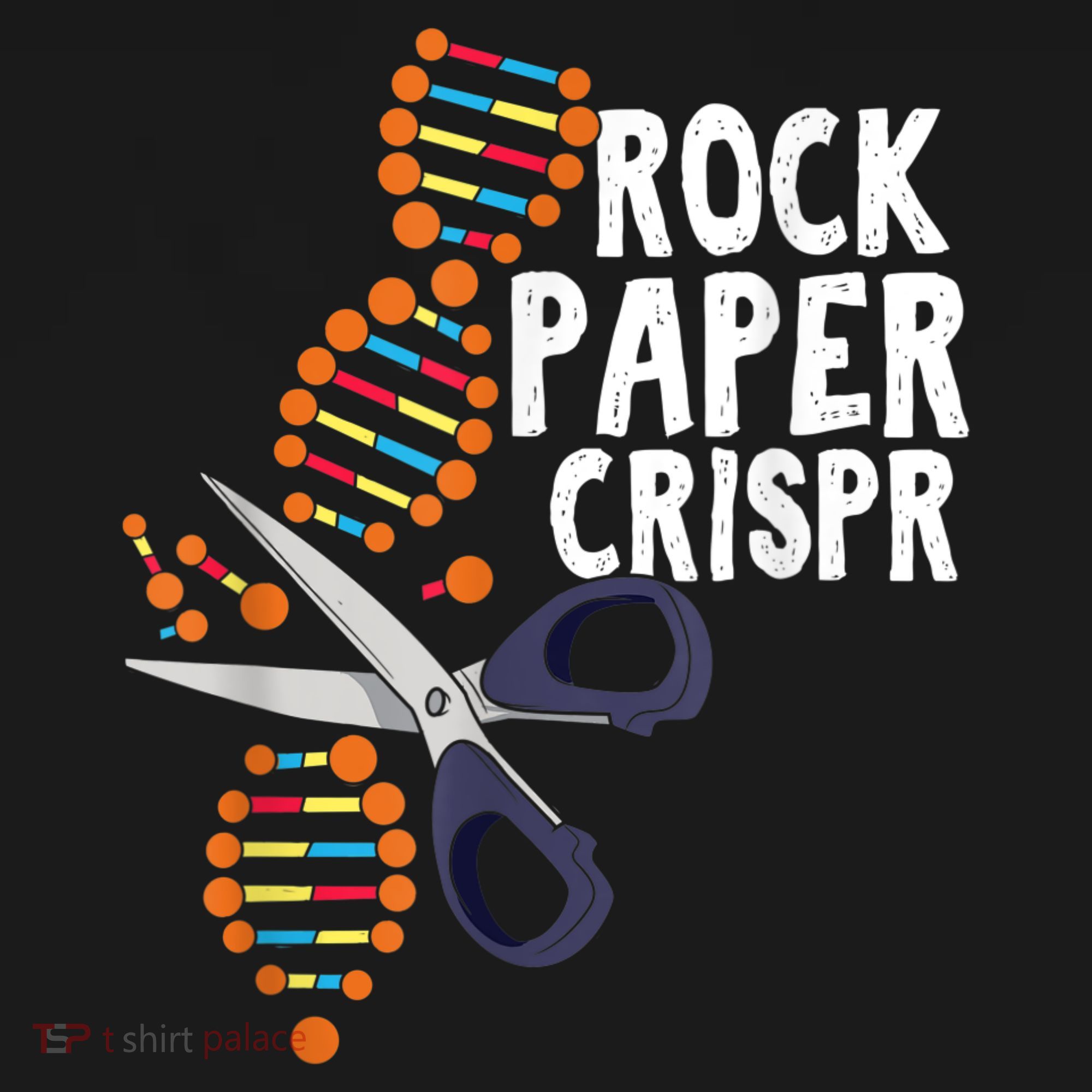 Rock Paper Crispr DNA Biologist Genetic Engineering Science Tank Top