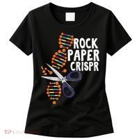 Rock Paper Crispr DNA Biologist Genetic Engineering Science Women's T-Shirt thumb 0