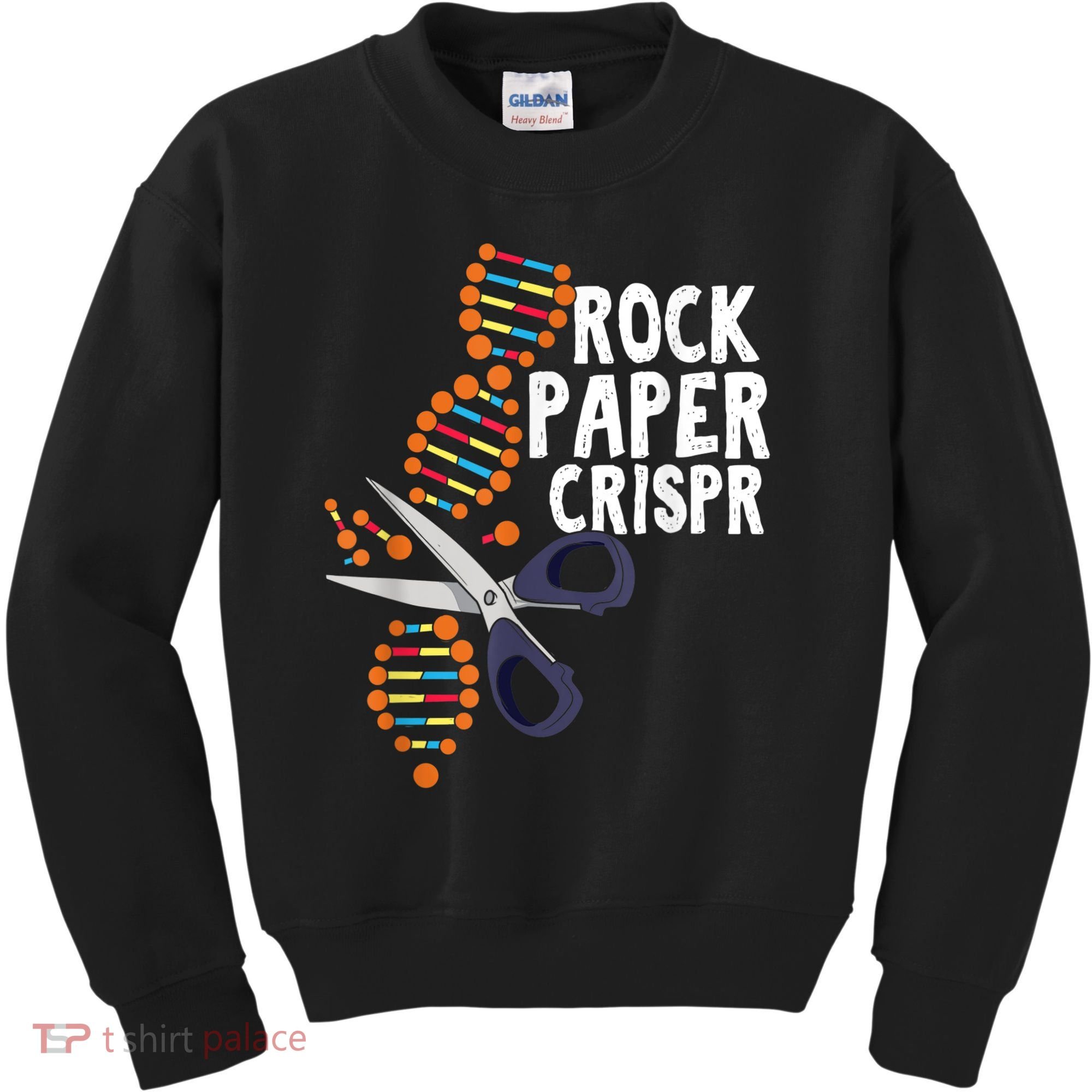 Rock Paper Crispr DNA Biologist Genetic Engineering Science Kids Sweatshirt