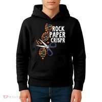 Rock Paper Crispr DNA Biologist Genetic Engineering Science Kids Hoodie thumb 4