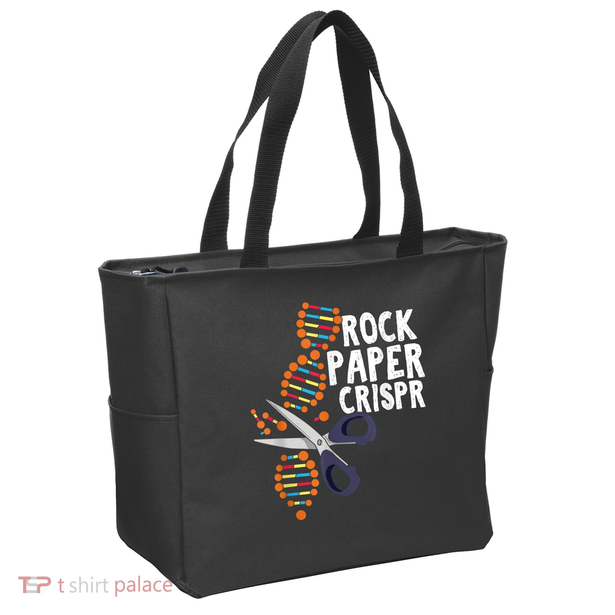 Rock Paper Crispr DNA Biologist Genetic Engineering Science Tote Bag
