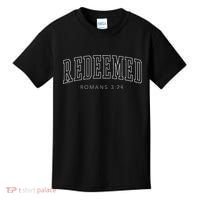 Redeemed Preppy Christian Aesthetic Kids T-Shirt thumb 0