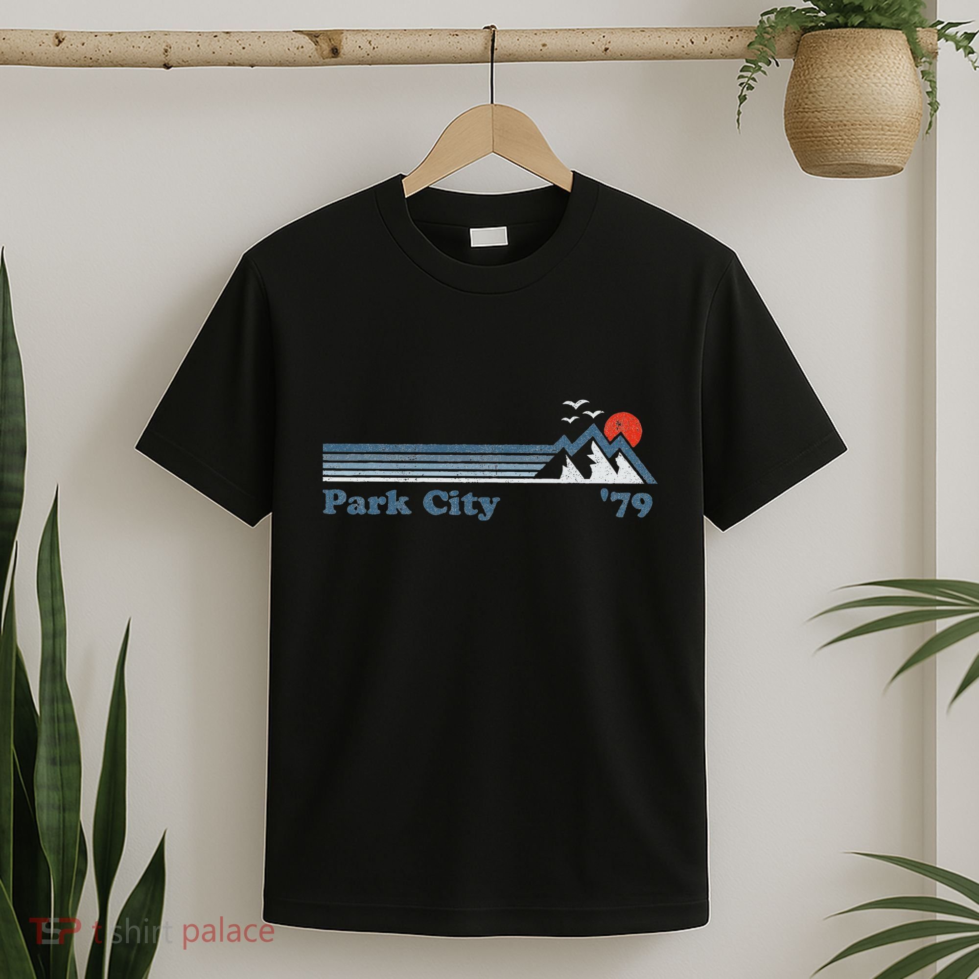 Retro Park City Ski Resort Utah Snowboard Mountain T-Shirt