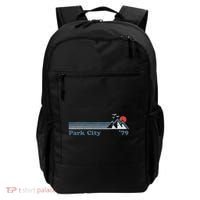 Retro Park City Ski Resort Utah Snowboard Mountain Backpack thumb 0