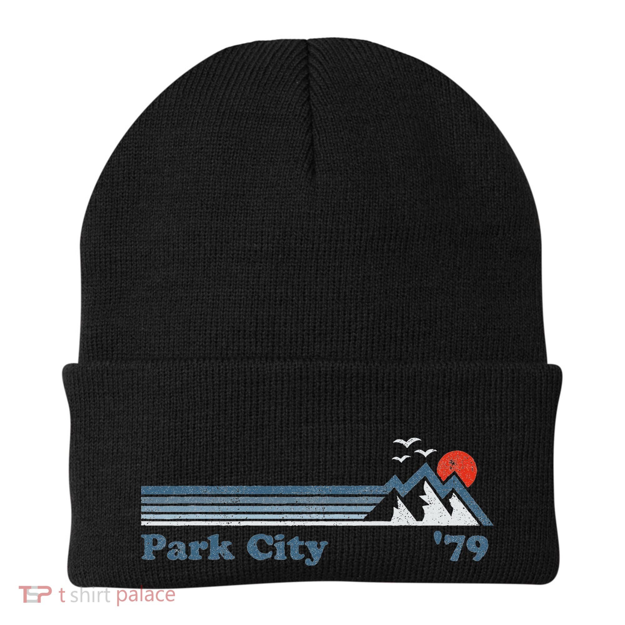 Retro Park City Ski Resort Utah Snowboard Mountain Beanie