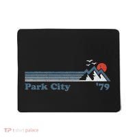 Retro Park City Ski Resort Utah Snowboard Mountain Mousepad thumb 0