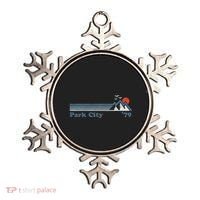 Retro Park City Ski Resort Utah Snowboard Mountain Ornament thumb 0
