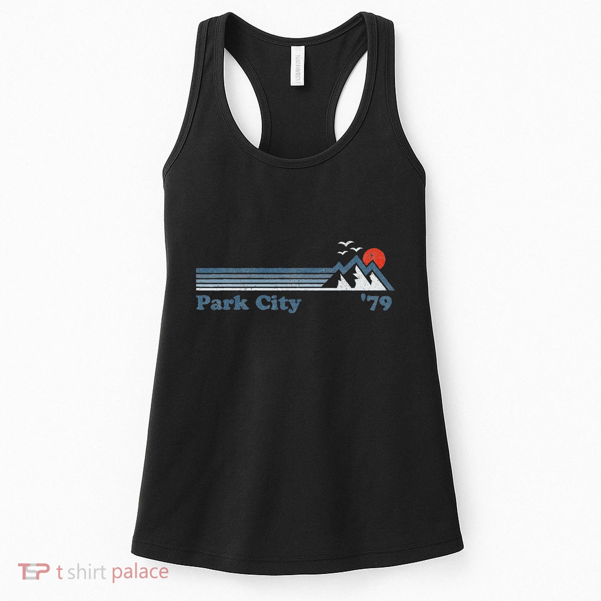 Retro Park City Ski Resort Utah Snowboard Mountain Women's Tank Top