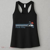 Retro Park City Ski Resort Utah Snowboard Mountain Women's Tank Top thumb 3