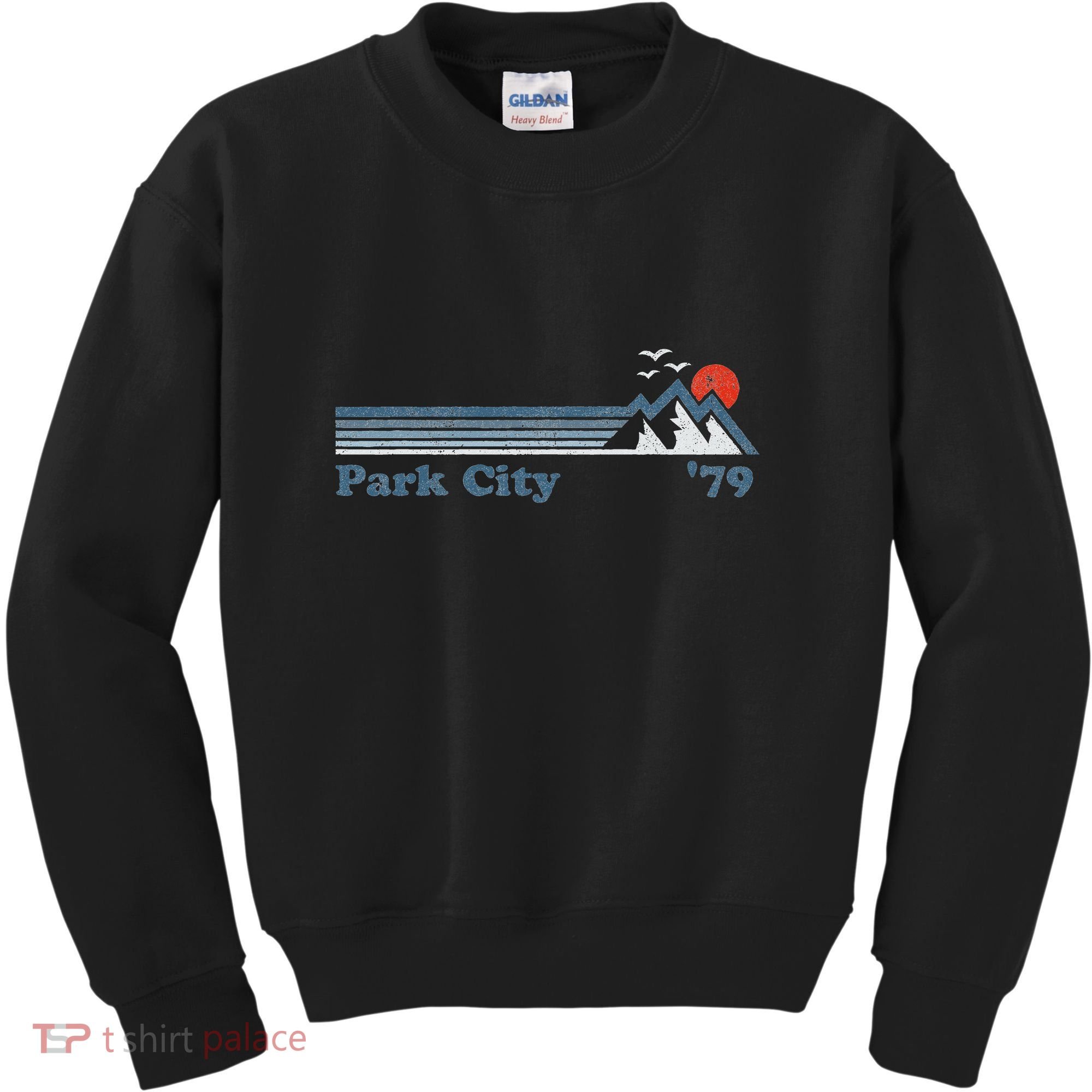 Retro Park City Ski Resort Utah Snowboard Mountain Kids Sweatshirt