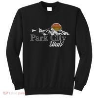 Retro Park City Utah Mountain Sweatshirt thumb 0