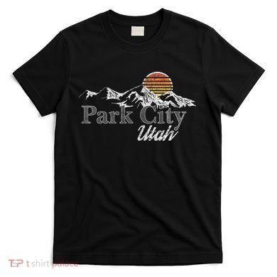 Retro Park City Utah Mountain T-Shirt