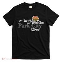 Retro Park City Utah Mountain T-Shirt thumb 0