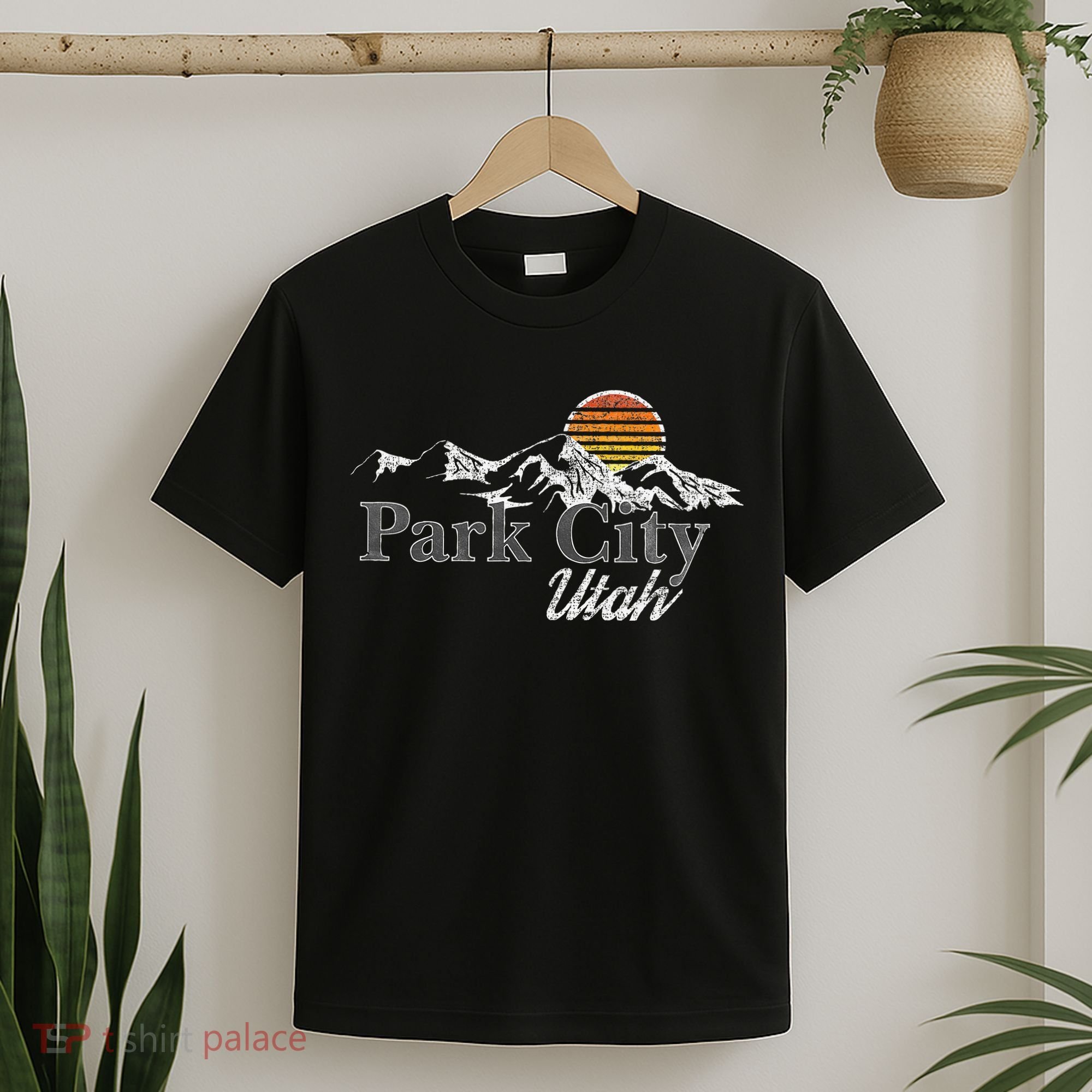 Retro Park City Utah Mountain T-Shirt