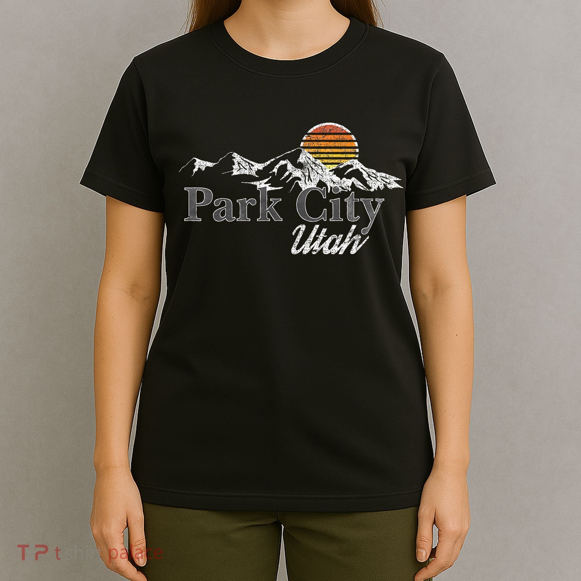 Retro Park City Utah Mountain T-Shirt