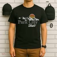 Retro Park City Utah Mountain T-Shirt thumb 6