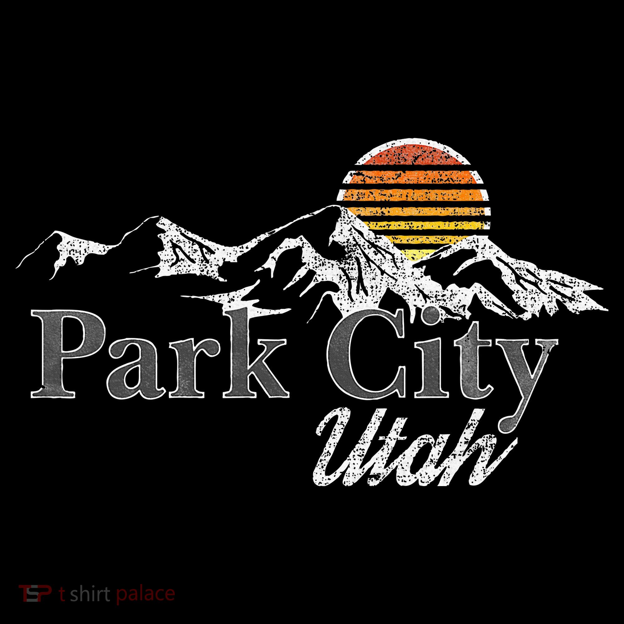 Retro Park City Utah Mountain T-Shirt