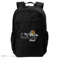 Retro Park City Utah Mountain Backpack thumb 0