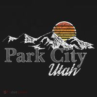Retro Park City Utah Mountain Backpack thumb 2