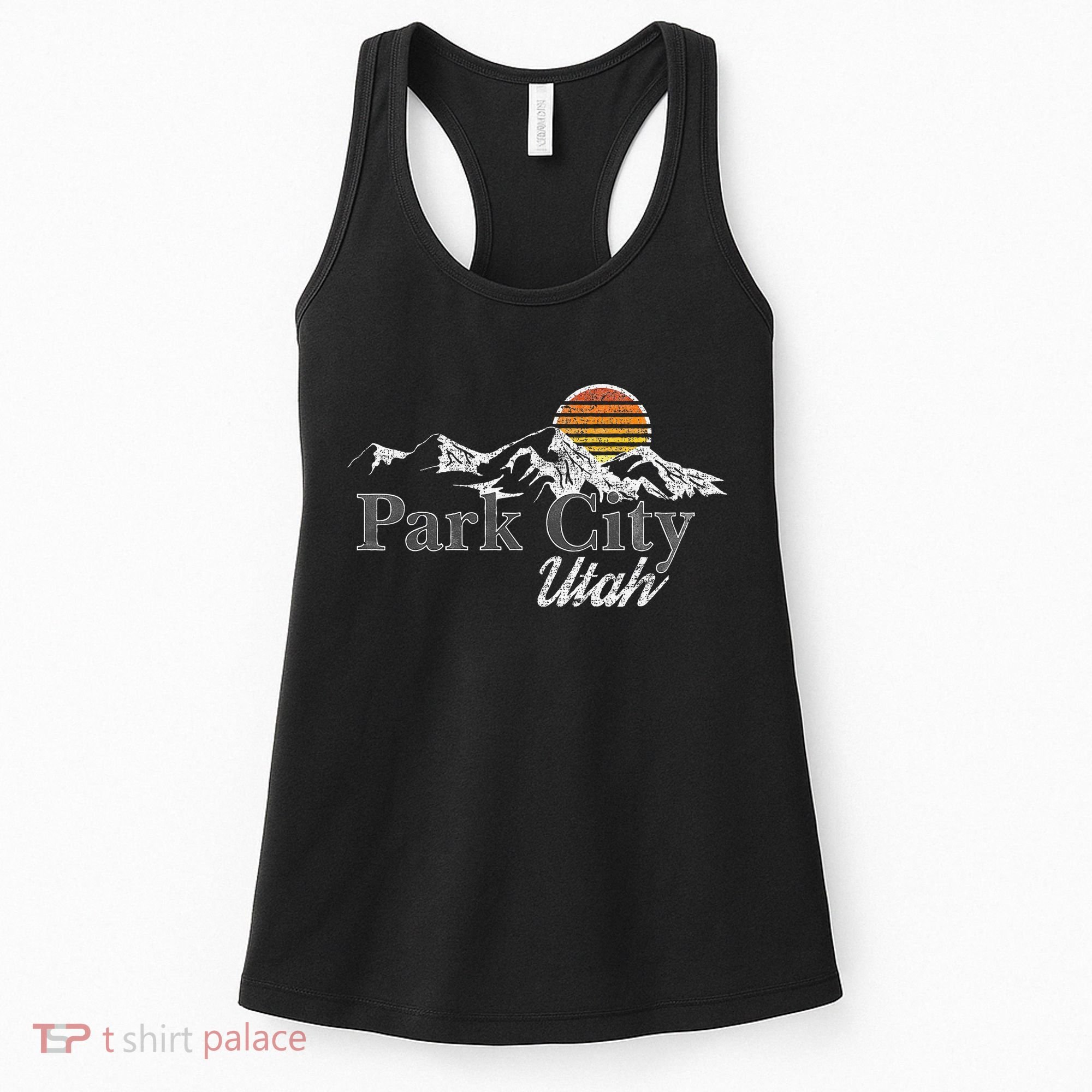 Retro Park City Utah Mountain Women's Tank Top