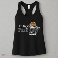 Retro Park City Utah Mountain Women's Tank Top thumb 3