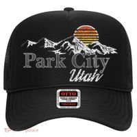 Retro Park City Utah Mountain Hat thumb 0